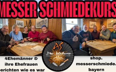 Handgeschmiedete Messer vom und mit dem Blechernen Alex. Ob Frau oder Mann ihr alle seid hier beim richtigen Messerschmied